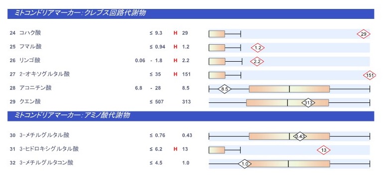 有機酸尿検査で見たミトコンドリア機能